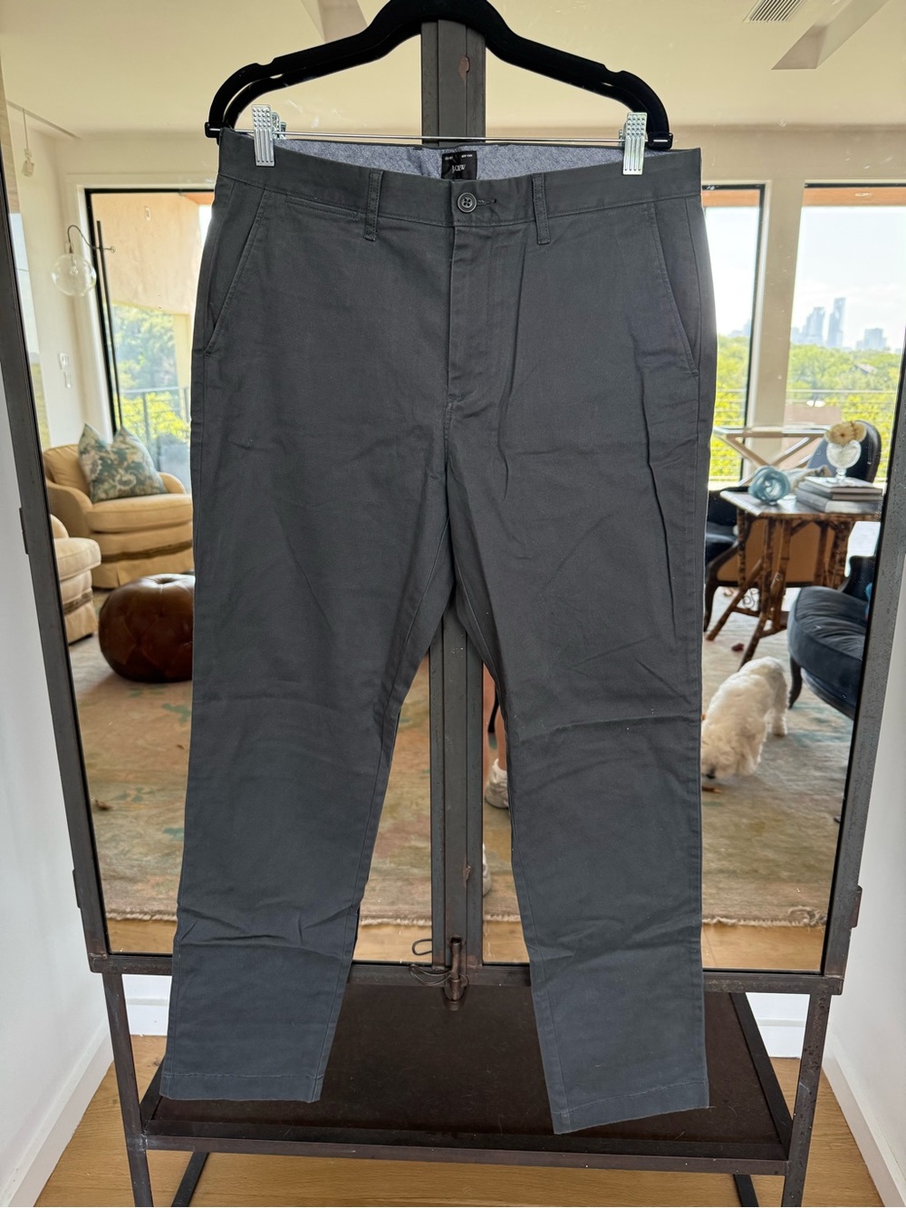 J. Crew Men's Dark Charcoal Chinos
